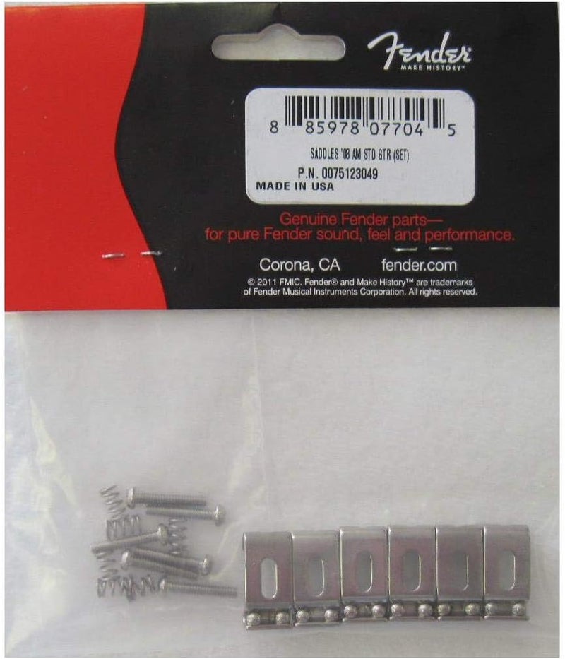 FENDER Fender American Standard 2008 Stratocaster Bridge Saddles  Steel with Nickel Finish - Image 2