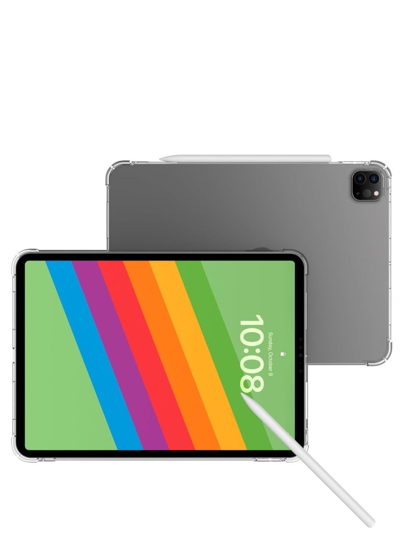 "Clear TPU Case for iPad Pro 13" (2024) – Slim, Shockproof & Scratch-Resistant Protection"