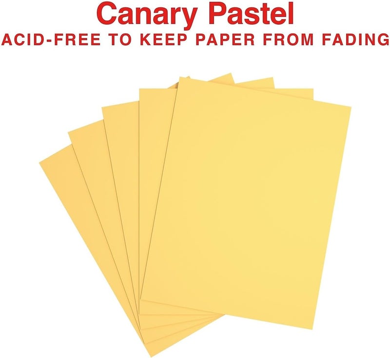 Staples 30% Recycled, 8.5 x 11 Inch, 20 lbs, 500-Sheets Pack, Canary - Image 4
