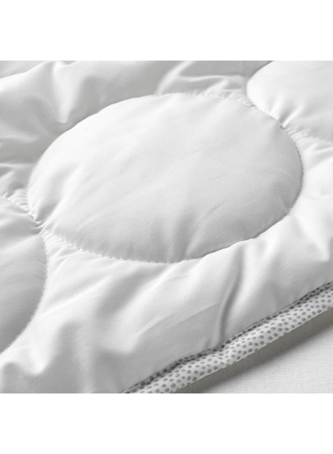 erorex Duvet for cot, white/grey, 110x125 cm - Image 4