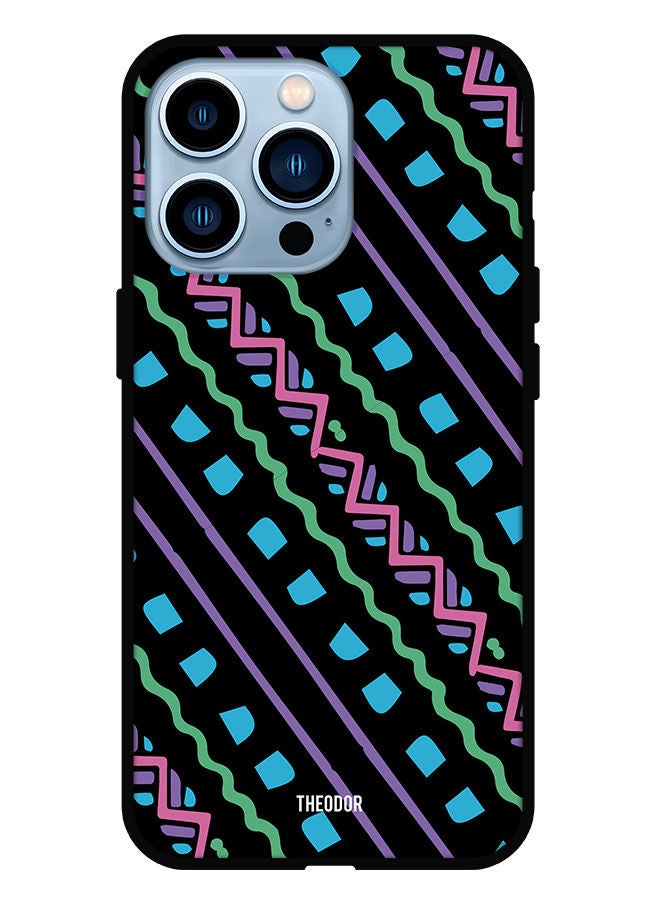 Theodor Protective Case Cover For iPhone 13 Pro Border Patten - Image 1