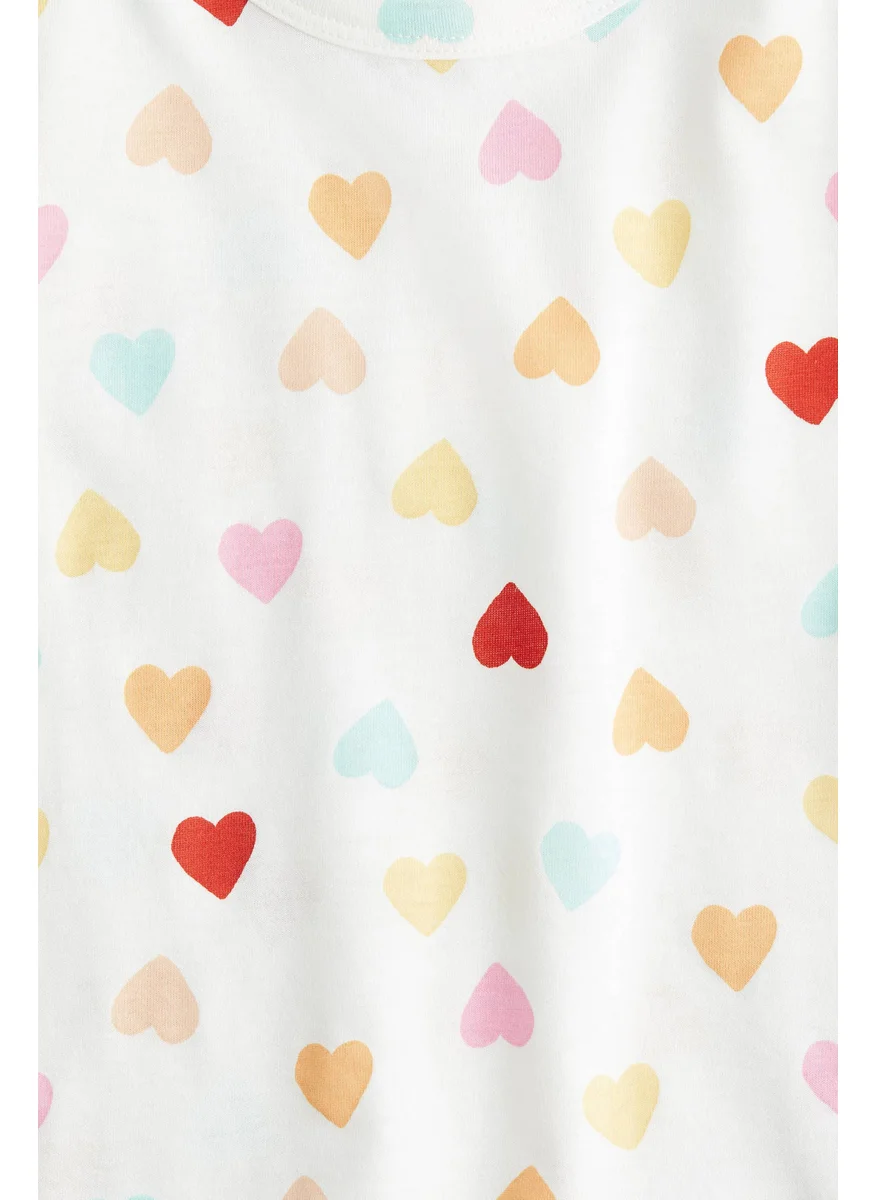 H&M Printed Jersey Top