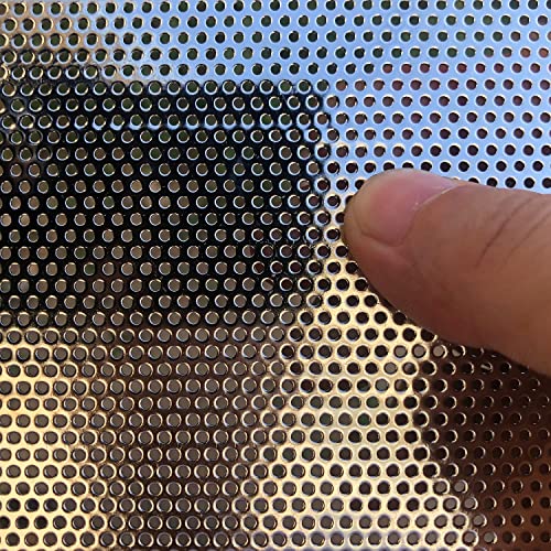 FengYoo Perforated Metal Sheets-Expanded & Perforated Sheets-Stainless Steel Sheet-20GA 0.06" Hole (About 1.5mm) 19.6" X9.8"-Metal Mesh for Ventilation and Fume Filtration - Image 2