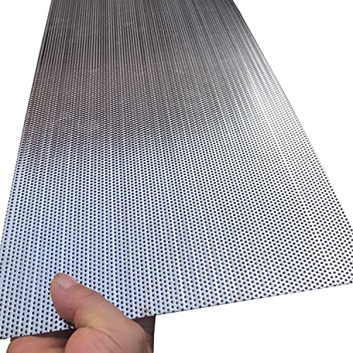 FengYoo Perforated Metal Sheets-Expanded & Perforated Sheets-Stainless Steel Sheet-20GA 0.06" Hole (About 1.5mm) 19.6" X9.8"-Metal Mesh for Ventilation and Fume Filtration - Image 4