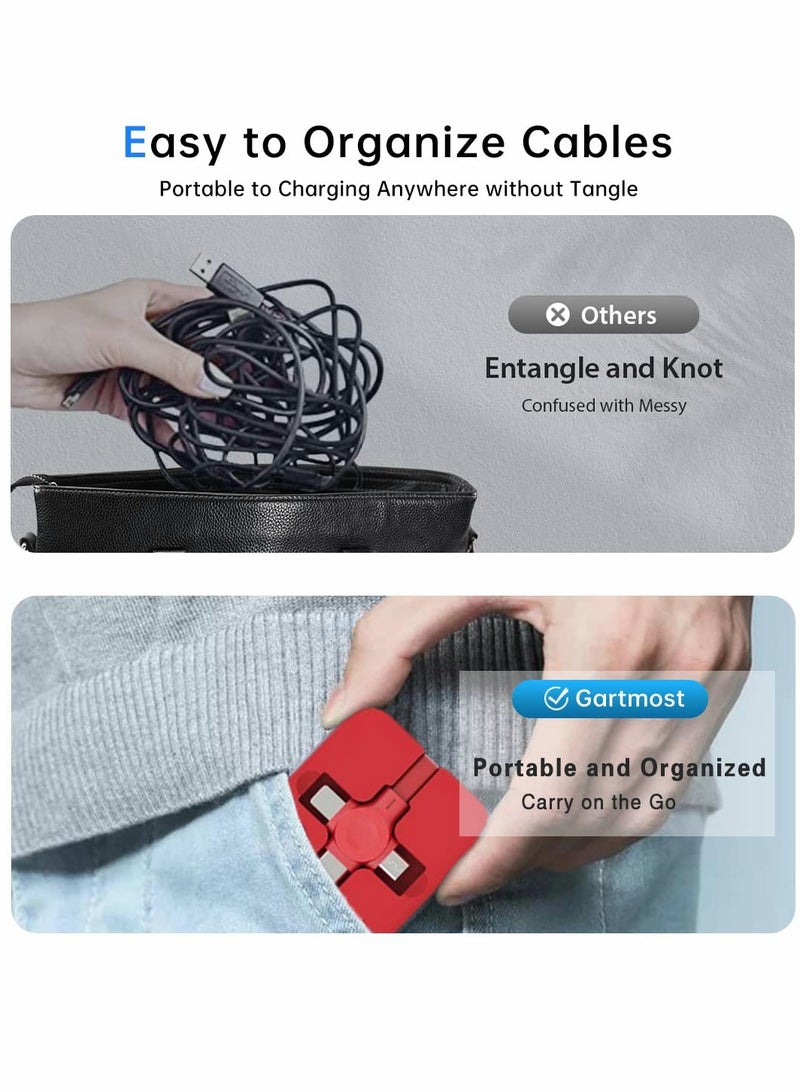 3 in 1 USB Fast Charging Cable Adapter for iPhone and Android Devices - Image 5