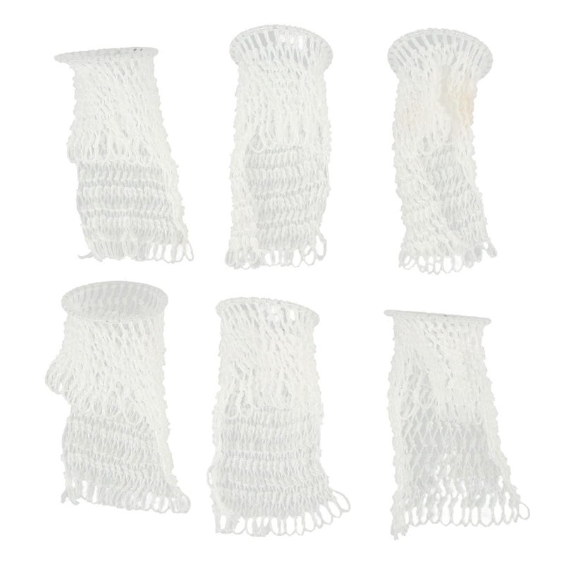 White Replacement Pool Table Pocket Accessories 6Pcs Bottomless Mesh Bag for Chinese Billiards and English Snooker - Image 2