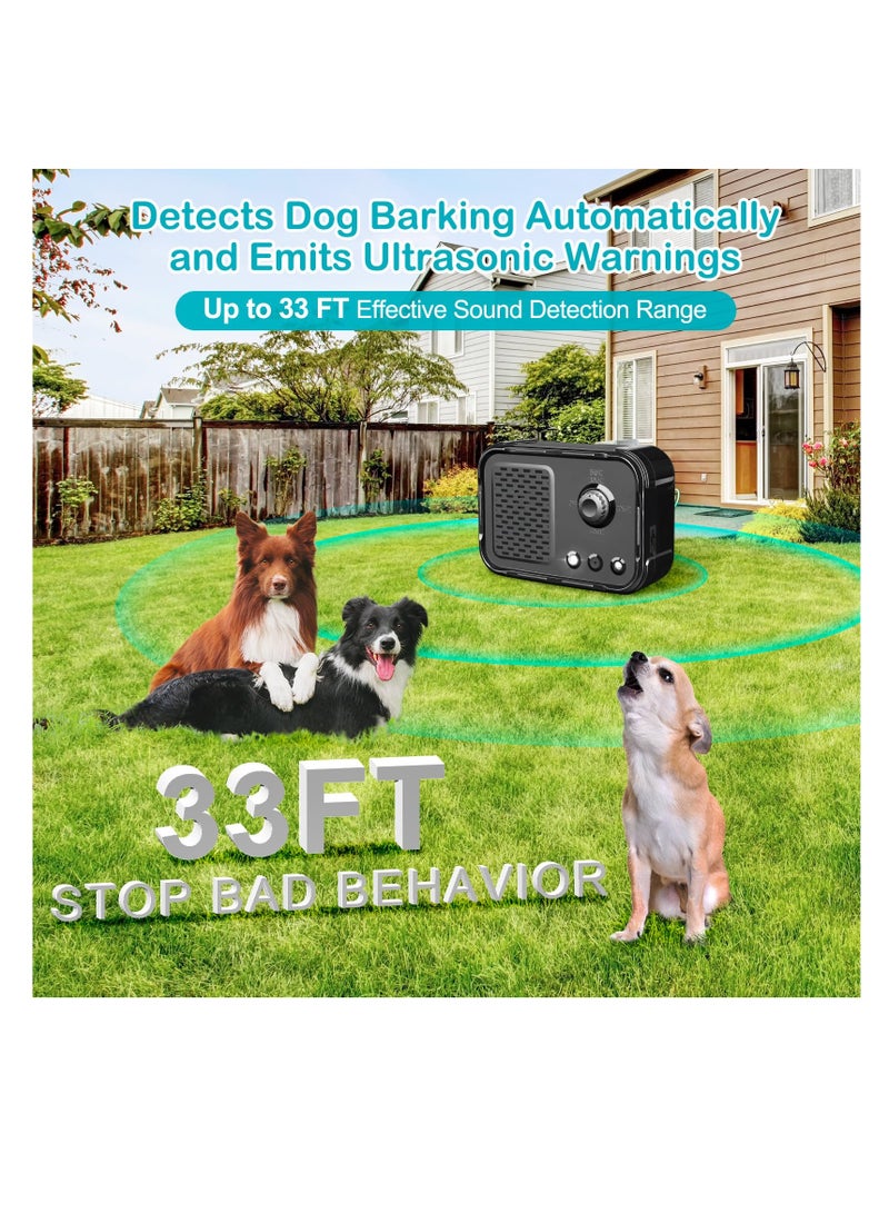 SYOSI Anti Barking Device for Dogs, Safe Dog Barking Deterrent Devices, Automatic 50 Ft Barks No More Dog Training Device Ultrasonic Bark Stopper with 3 Modes, Indoor Outdoor Stop Dog Barking Device - Image 4