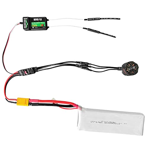 HAWK'S WORK Brushless ESC, 20A Brushless Motor Electric Speed Controller BEC 5V 1A with XT60 & 3.5mm Plugs, Super Light-Weight & Small - Image 5