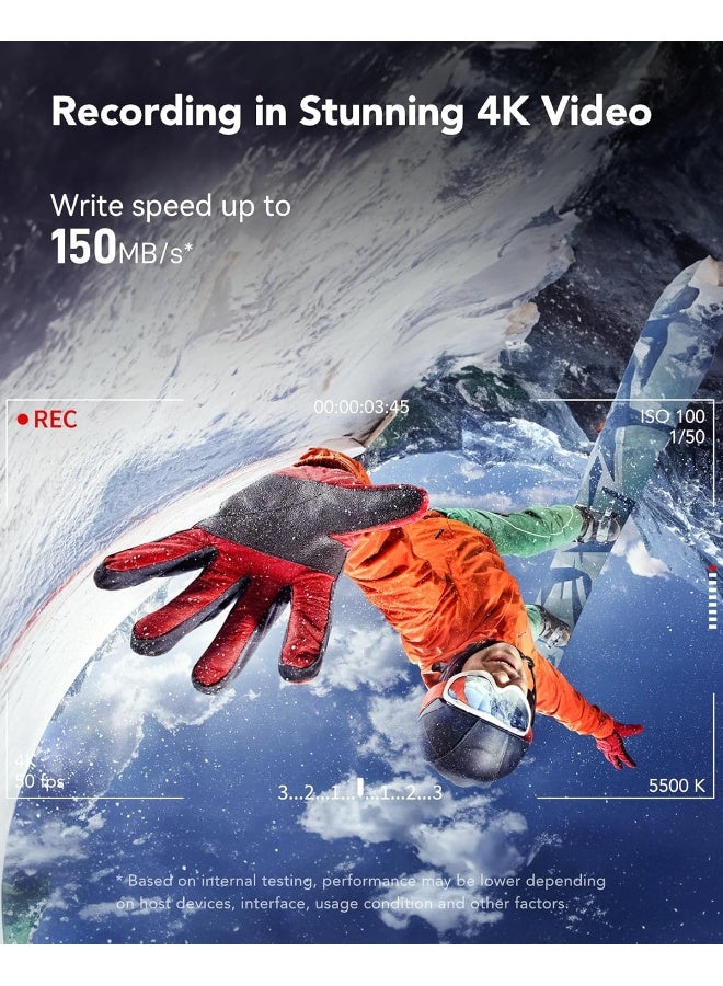 Lexar 512GB Professional SILVER PLUS microSDXC™ UHS-I Card, Up to 205MB/s read, 150MB/s write speeds - Image 3