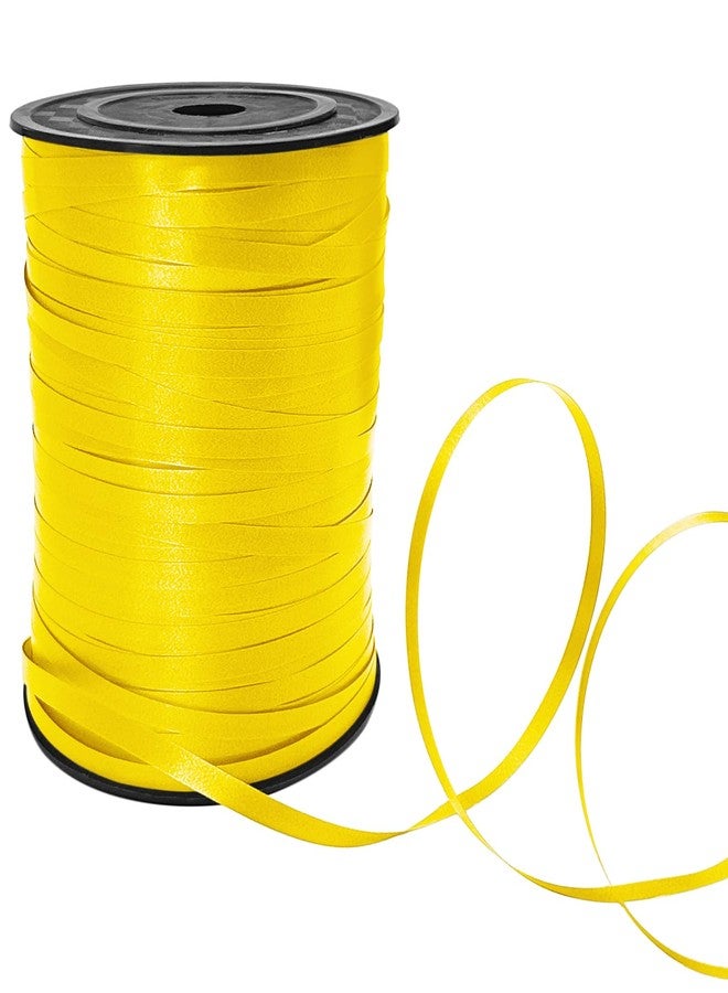 LifCratms 500 Yards Yellow Curling Ribbon，1/5 inch Wide Balloon Ribbon String for Gift Wrapping, Birthday Wedding Party, Festival Decoration, Art Crafts, Baby Shower, Florist Flowers, Christmas - Image 1