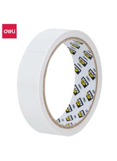 Deli E30407 Double-Sided Tape - 24mm x 10Y x 80um (1 Roll/Bag), White  - Image 1