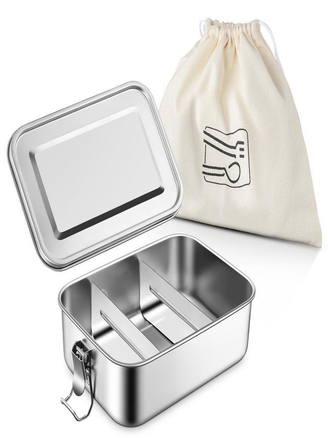 تيم فار علبة طعام بينتو من الفولاذ المقاوم للصدأ من تيم فار، سعة 850 مل (28 أونصة)، علبة غداء معدنية صغيرة للبالغين والأطفال، للاستخدام في المنزل/المدرسة/المكتب/السفر، مزودة بقسمين قابلين للإزالة، مانعة للتسرب وآمنة للغسل في غسالة الأطباق. - Image 1
