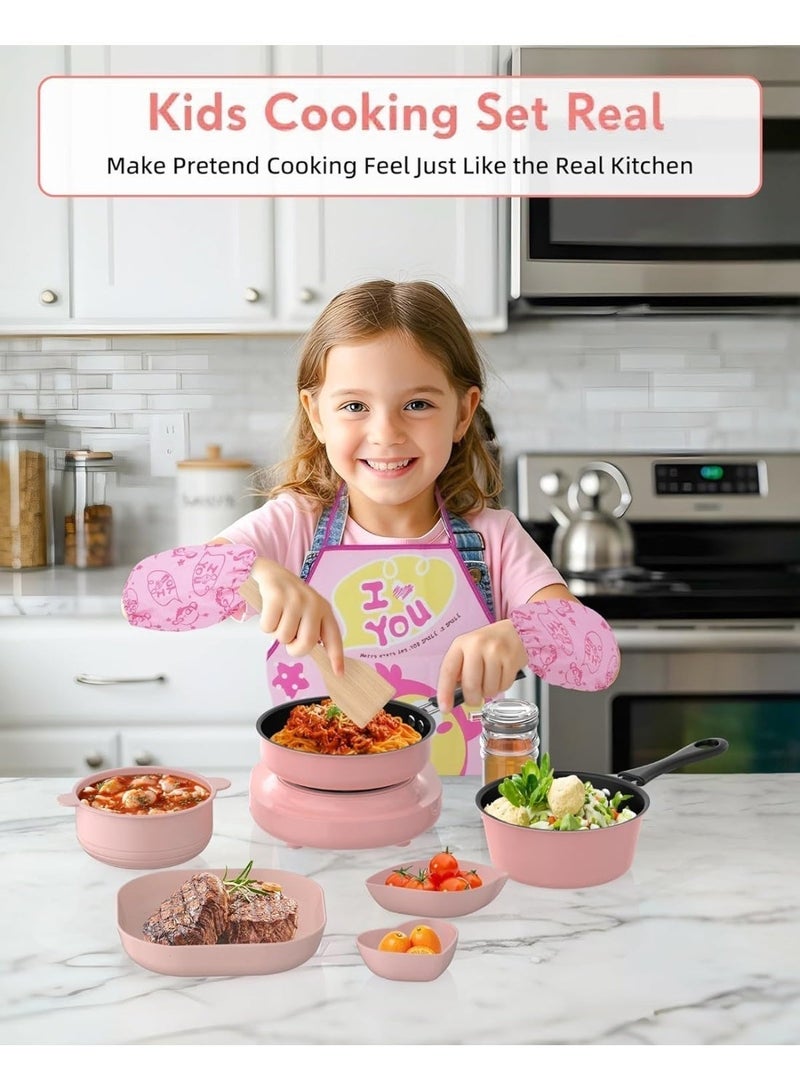 Paka Rabbit Real Mini Electric Cooking Toy Set, 26 Pieces – Engaging Kitchen Playset for Kids Aged 4+,  With Realistic Electric Cooking Appliances, Utensils, and Mini Food Items, Developing Motor Skills, Perfect Gift for Kids - Image 2
