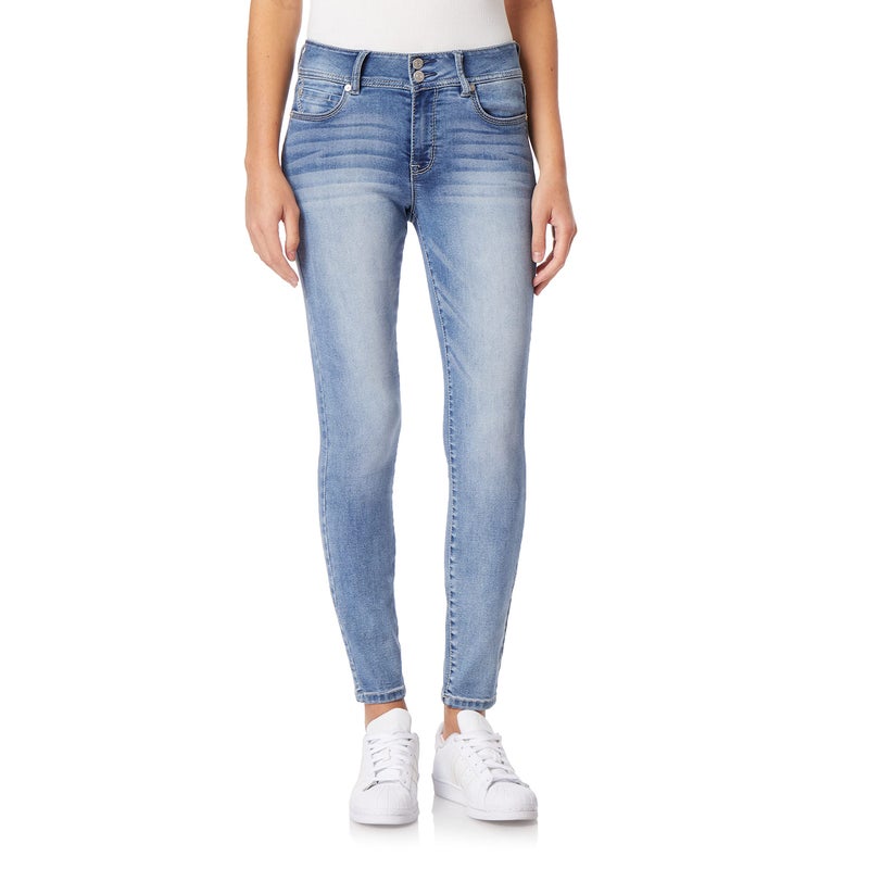 WallFlower Women's Ultra Skinny Mid-Rise Insta Soft Juniors Jeans (Standard and Plus), Mel, 9 - Image 1