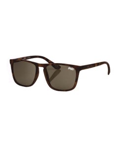 Superdry SHOCKWAVE Full-Rim Rectangular UV Protection Sunglasses - Brown  - Image 1
