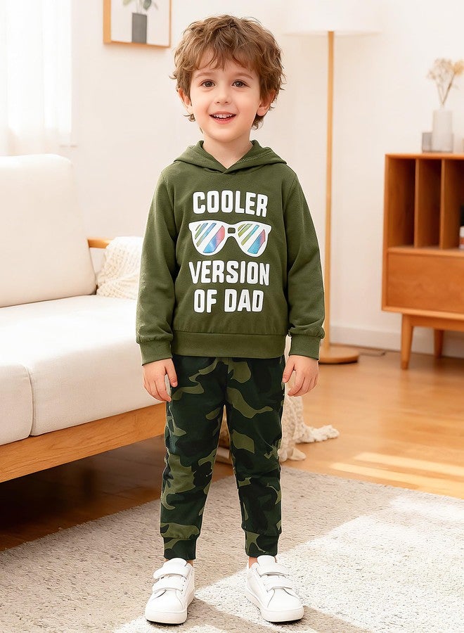 DISAUR 3t Boys Sweatsuit Toddler Boy Clothes 3t Sweatshirt Green Sweater and Pants Boy Clothes Suits Sports 2-3t - Image 2