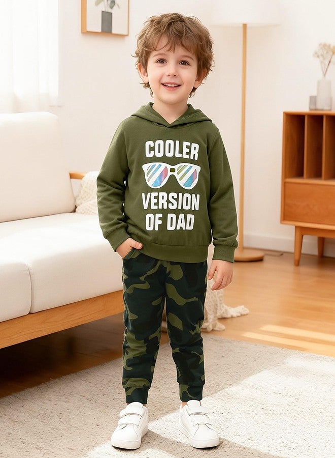 DISAUR 3t Boys Sweatsuit Toddler Boy Clothes 3t Sweatshirt Green Sweater and Pants Boy Clothes Suits Sports 2-3t - Image 3