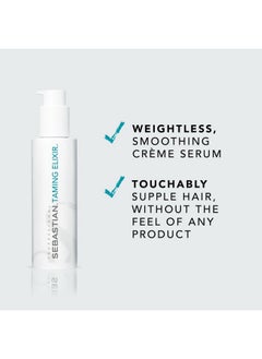 Sebastian Professional Taming Elixir Serum For Hair Smoothing | 140 Ml | Heat Protection & Anti-Frizz Hair Serum | With Essential Avocado Oil  - Image 2