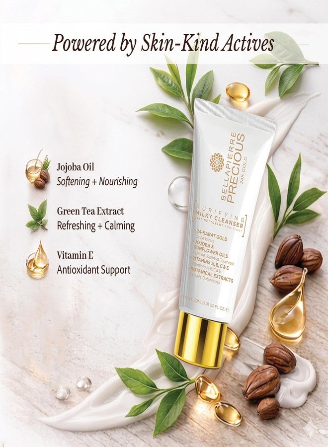 bellapierre PRECIOUS 24K Purifying Milky Cleanser – Gentle All-Natural Face Wash with Gold - Image 4