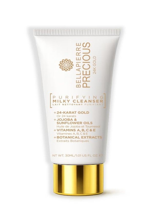 bellapierre PRECIOUS 24K Purifying Milky Cleanser – Gentle All-Natural Face Wash with Gold - Image 1