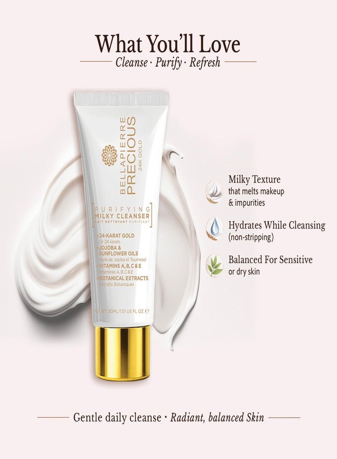 bellapierre PRECIOUS 24K Purifying Milky Cleanser – Gentle All-Natural Face Wash with Gold - Image 3