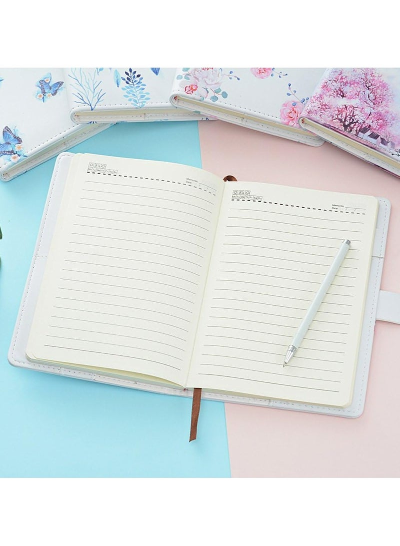 A5 PU Leather Spiral Bound Notebooks with Lock - Image 2