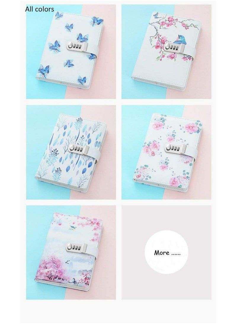 A5 PU Leather Spiral Bound Notebooks with Lock - Image 5