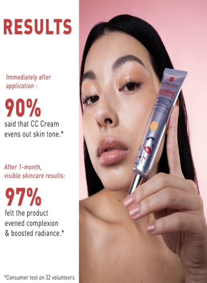erborian ERBORIAN CC Cream SPF 25, Dore - Lightweight Coverage & Sun Protection 15ml  - Image 4