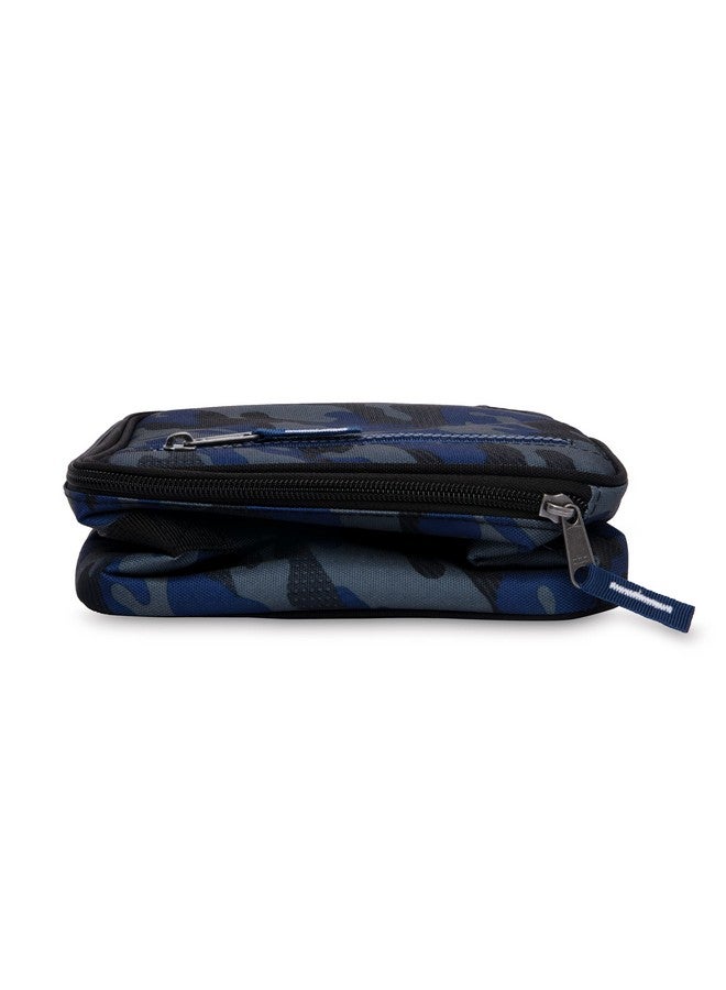 PACKIT PackIt Freezable Classic Lunch Box, Sporty Camo Charcoal Navy, Built with EcoFreeze Technology, Collapsible, Reusable, Zip Closure With Zip Front Pocket and Buckle Handle, Desgined for Lunches  - Image 3