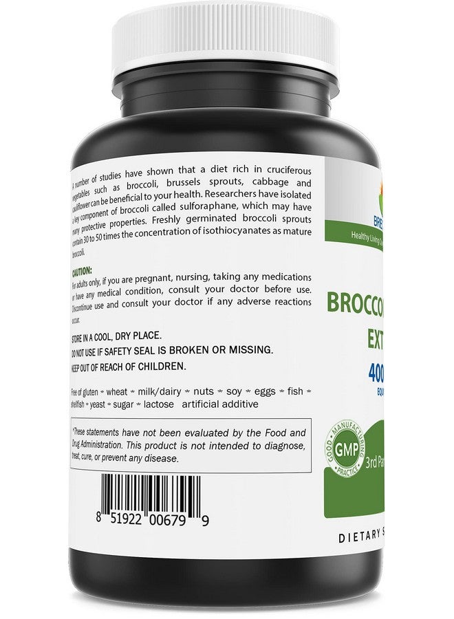 Brieofood Broccoli Sprout Extract 4000Mg Serving 240 Capsules - Image 4