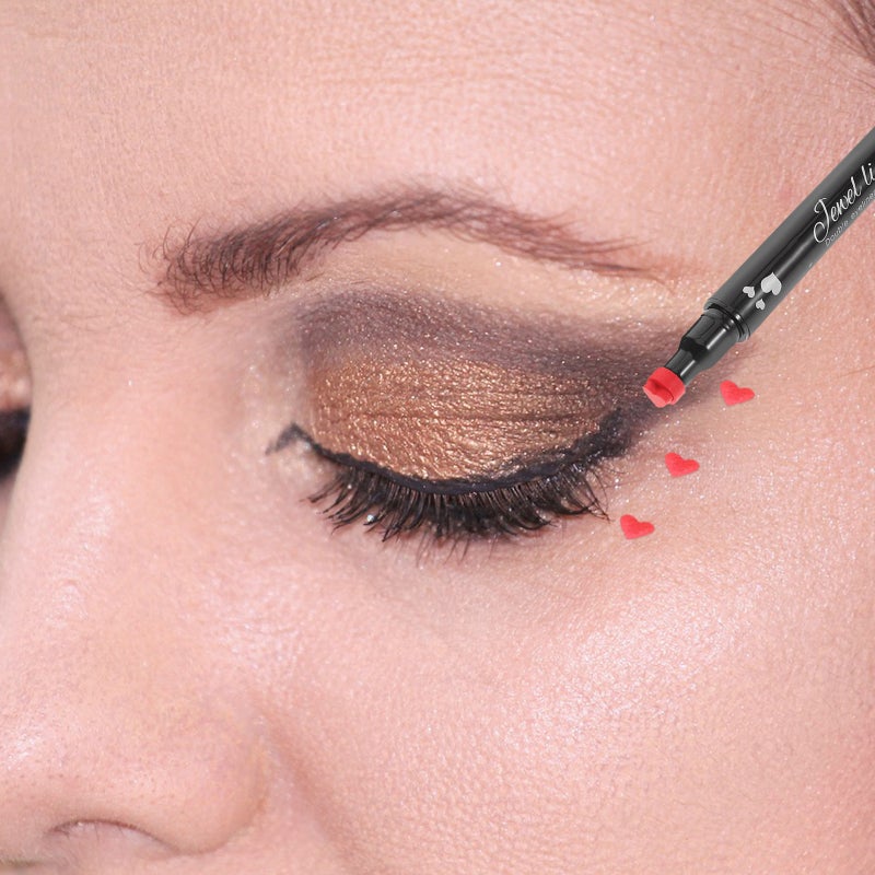 💄 قلم تحديد عيون مزدوج الطرف مقاوم للماء وثبات طويل لمكياج - Image 3