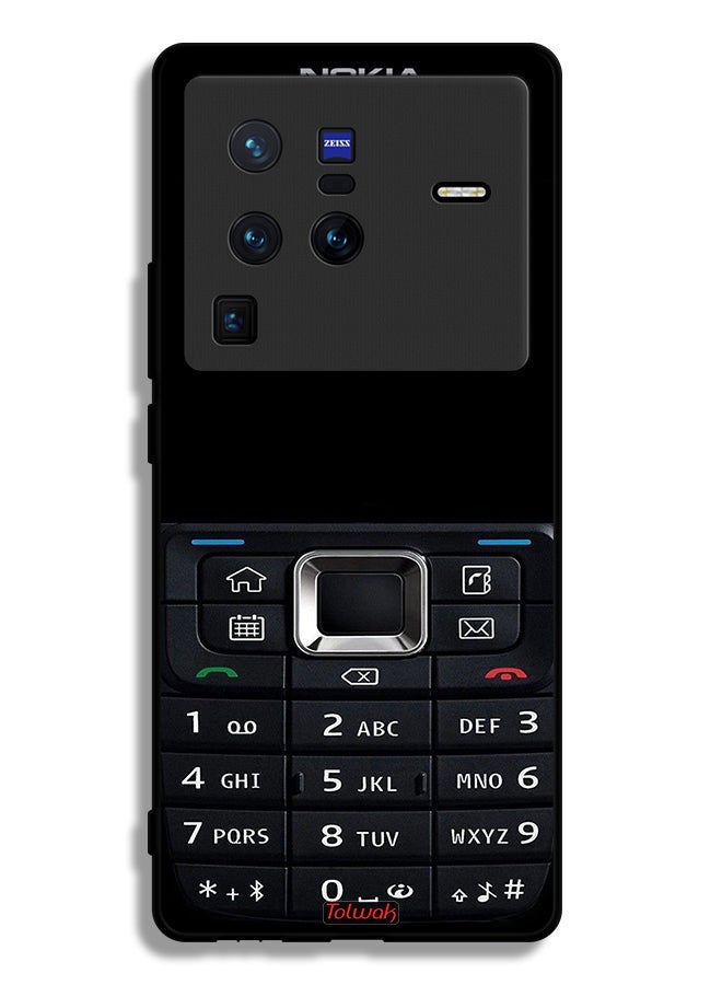 Tolwak Vivo X80 Pro Protective Case Cover Old Phone Pattern - Image 2