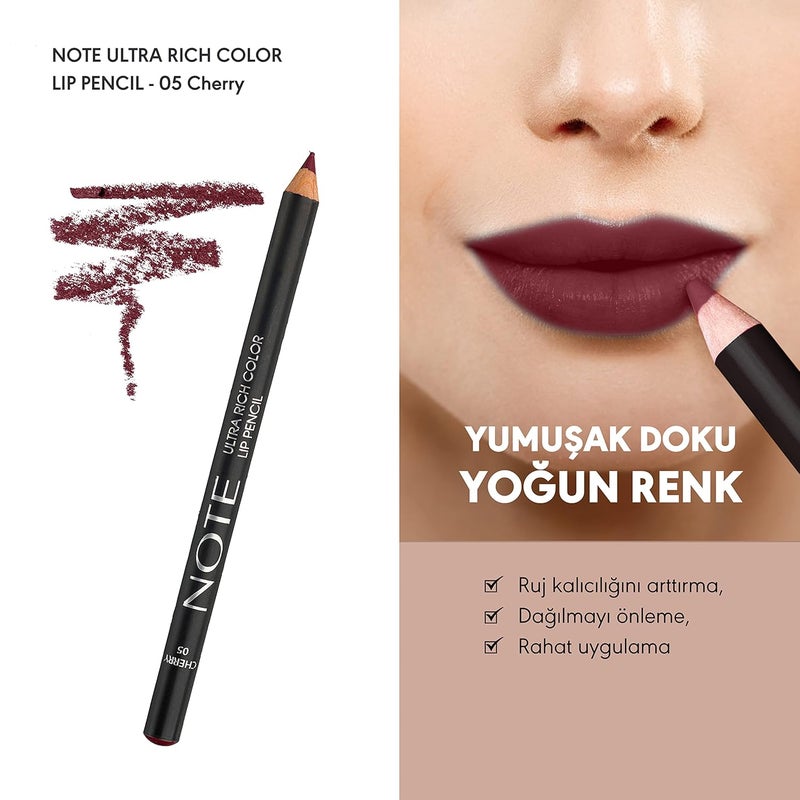 Note Cosmetique Lip Pencil Cherry Matte - Image 2