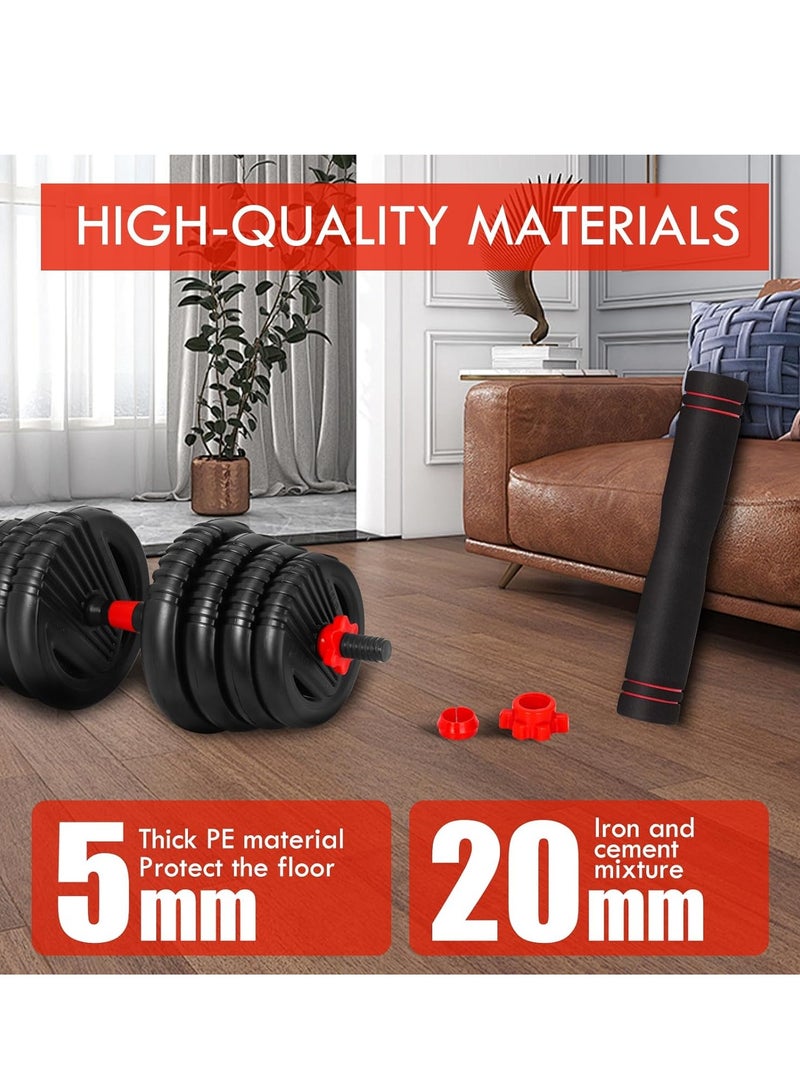 Maston 2 in 1 Dumbbell Barbell Set Fitness and Home Workout Weight Set Dumbbell/Barbell/30 kg / 66 LB - Image 4