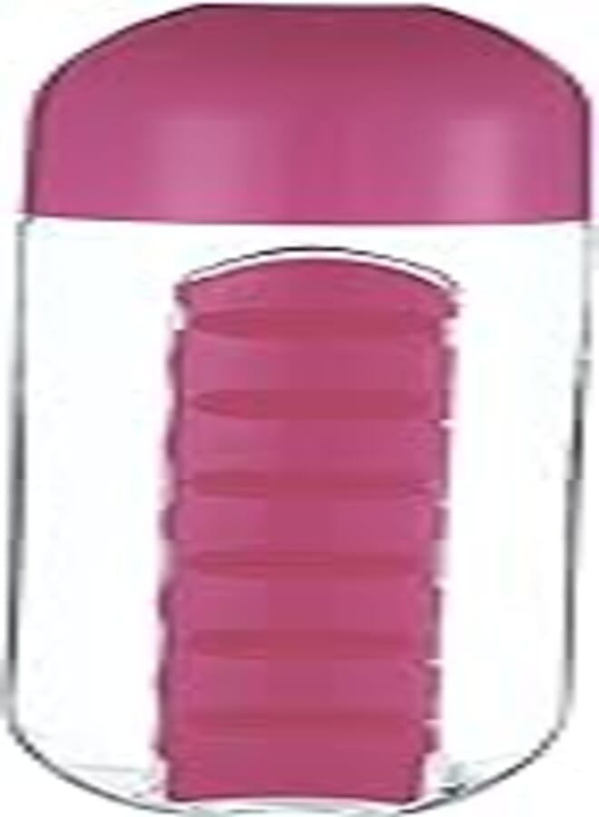 Water bottles - in 1 600ml sport water bottle with 7 grids daily pill box organizer traveling medicine organizer drinking bottle drop shipping 1 pcs