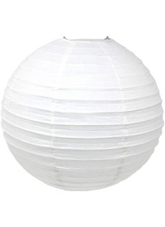 APSAMBR APSAMBR5 PEICES 12 INCH White Color Paper Lanterns Round Chinese Paper lampion Wedding Party Hanging Indoor or Outdoor Decor  - Image 2