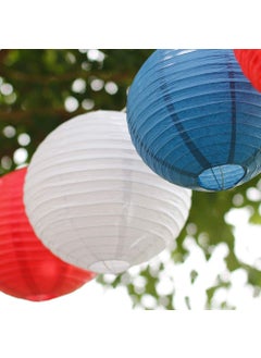APSAMBR APSAMBR5 PEICES 12 INCH White Color Paper Lanterns Round Chinese Paper lampion Wedding Party Hanging Indoor or Outdoor Decor  - Image 5