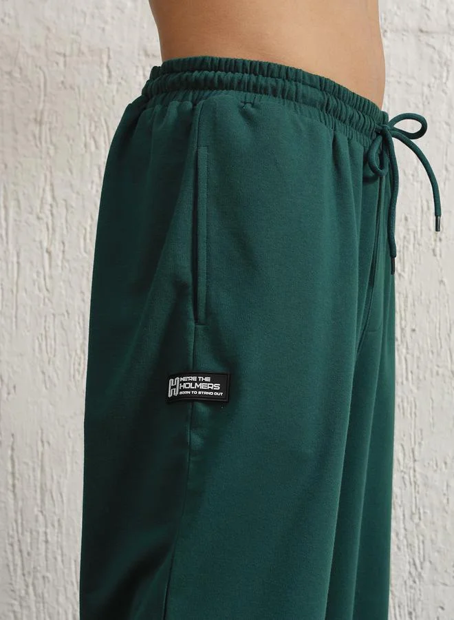 Hubberholme Oversized Printed Joggers with Drawstring by Styli