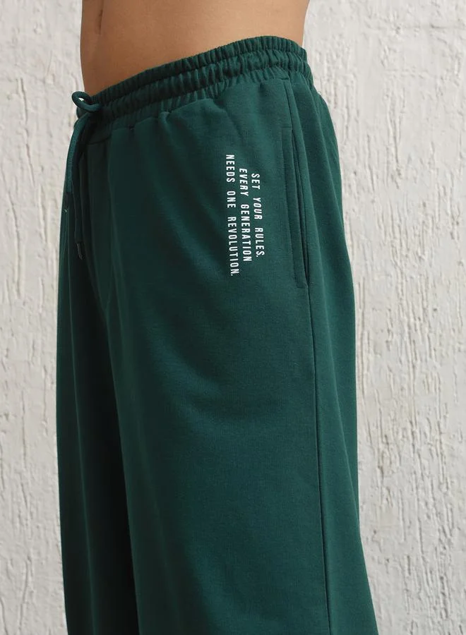 Hubberholme Oversized Printed Joggers with Drawstring by Styli