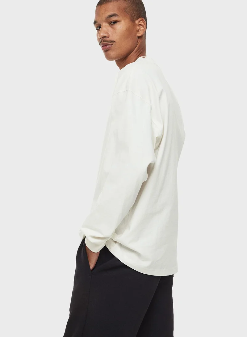 H&M Oversized Fit Cotton Top