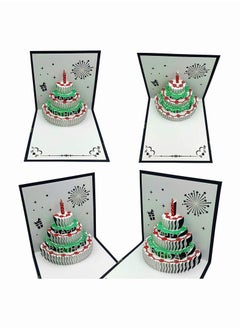 Y&D 3D Birthday Cards, SYOSI Warming LED Light Cake Music Happy Card Postcards Pop Up Greeting Cards Laser Cut Best for Mom, Wife, Sister, Boy, Girl (1 Pack 5.9 Inch)  - Image 4