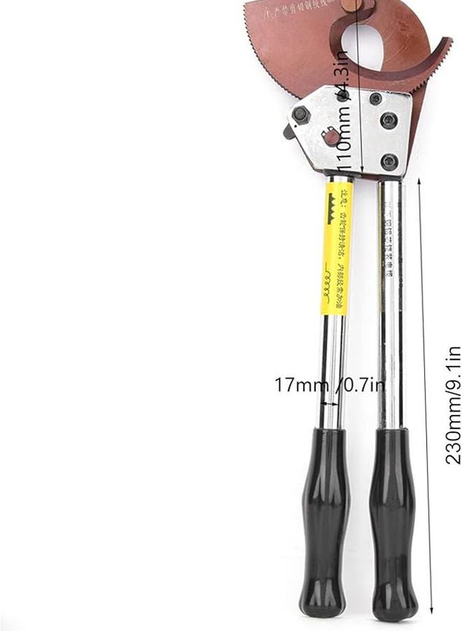 Manganese Steel Ratchet Cable Cutter Manual Hand Tool with Replaceable Blade - Image 5