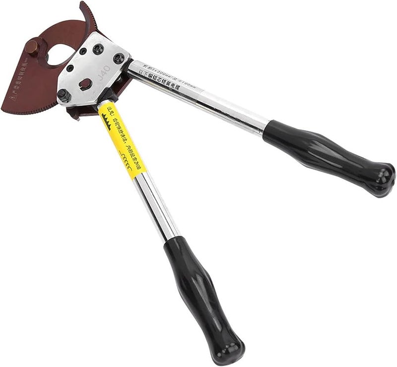 Manganese Steel Ratchet Cable Cutter Manual Hand Tool with Replaceable Blade - Image 1