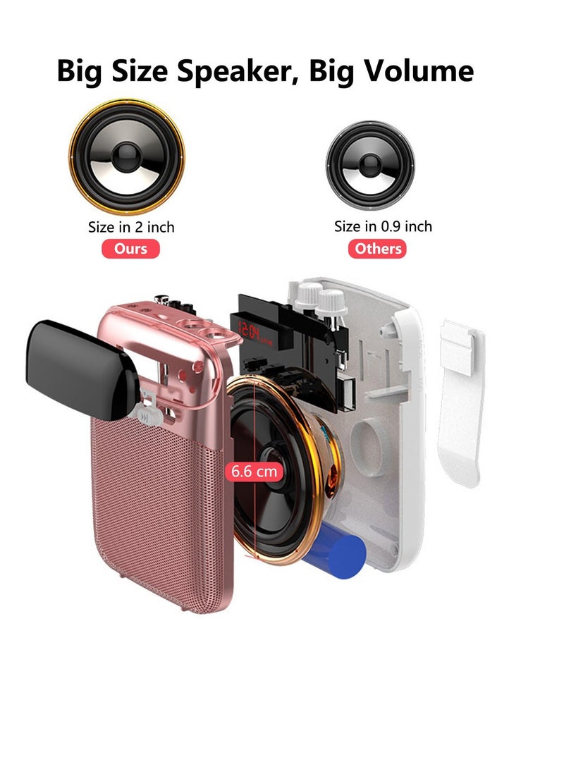 Portable Voice Amplifier for Teachers, Personal Microphone Wireless Voice Amplifier, Speaking Rechargeable PA System Microphone for Teachers/Training/Meeting/Tour Guide/Yoga/Classroom - Image 5