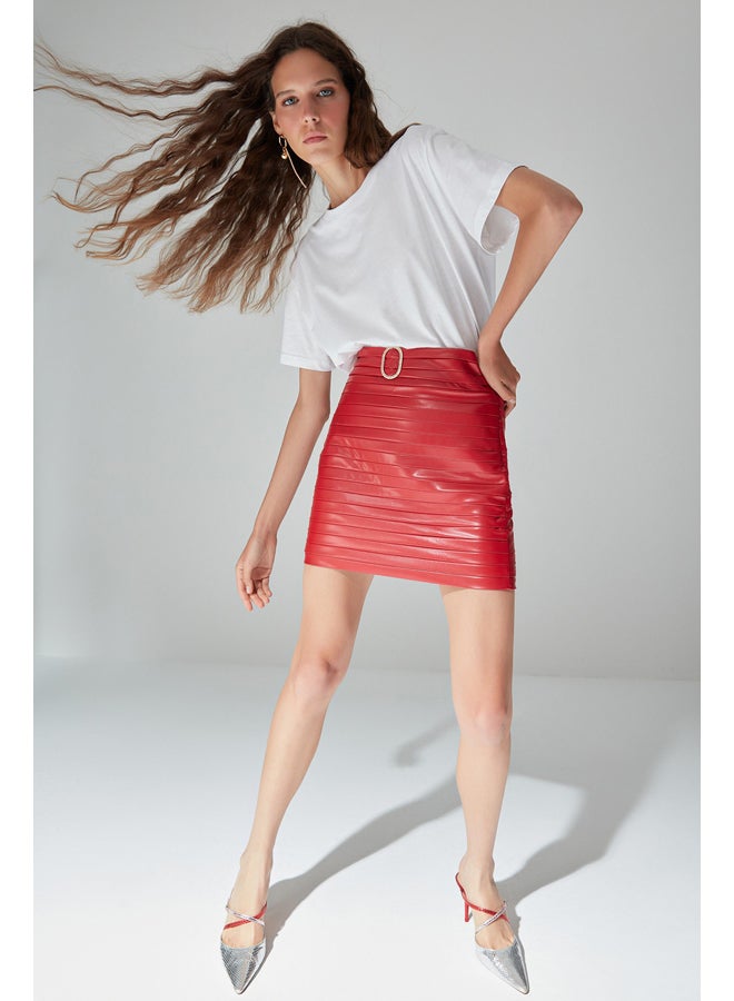 trendyol Skirt - Red - Mini  - Image 1