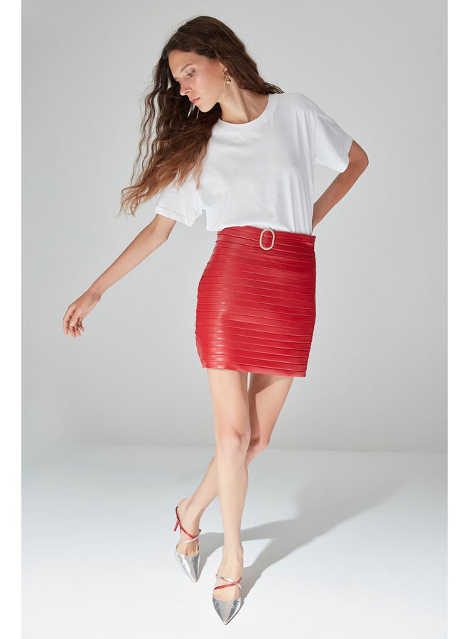 trendyol Skirt - Red - Mini  - Image 5