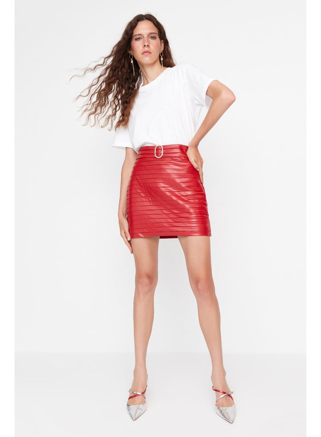 trendyol Skirt - Red - Mini  - Image 2