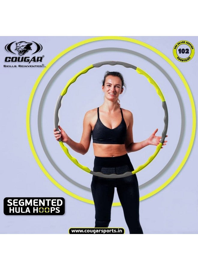 COUGAR Plastic Segmented Hoola Hoop Exercise Ring 36 Inches, Orange - Image 2