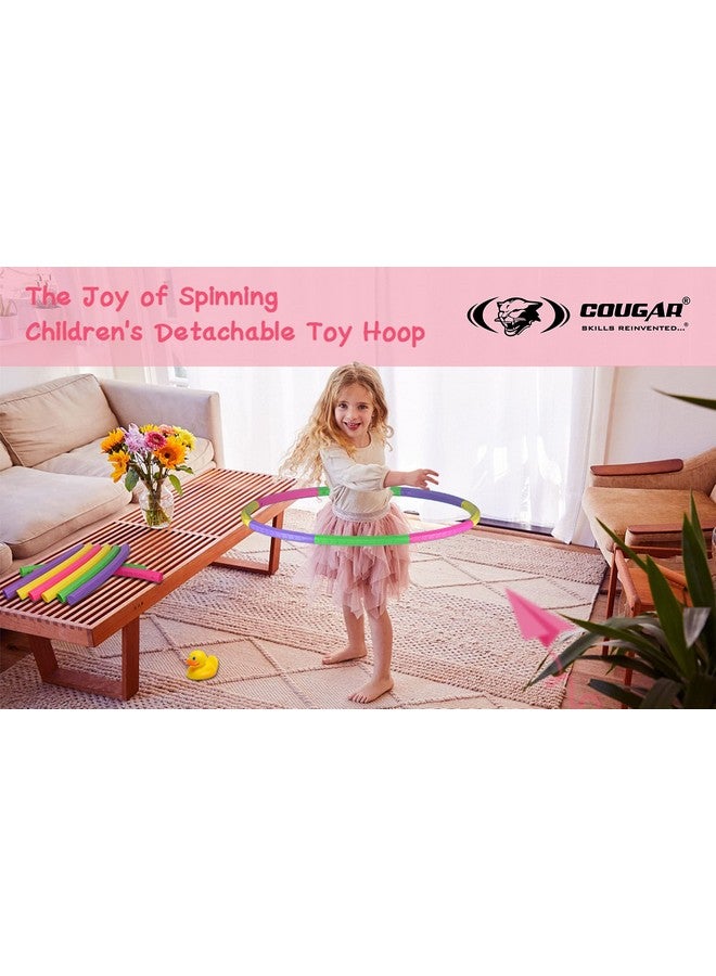 COUGAR Plastic Segmented Hoola Hoop Exercise Ring 36 Inches, Orange - Image 4