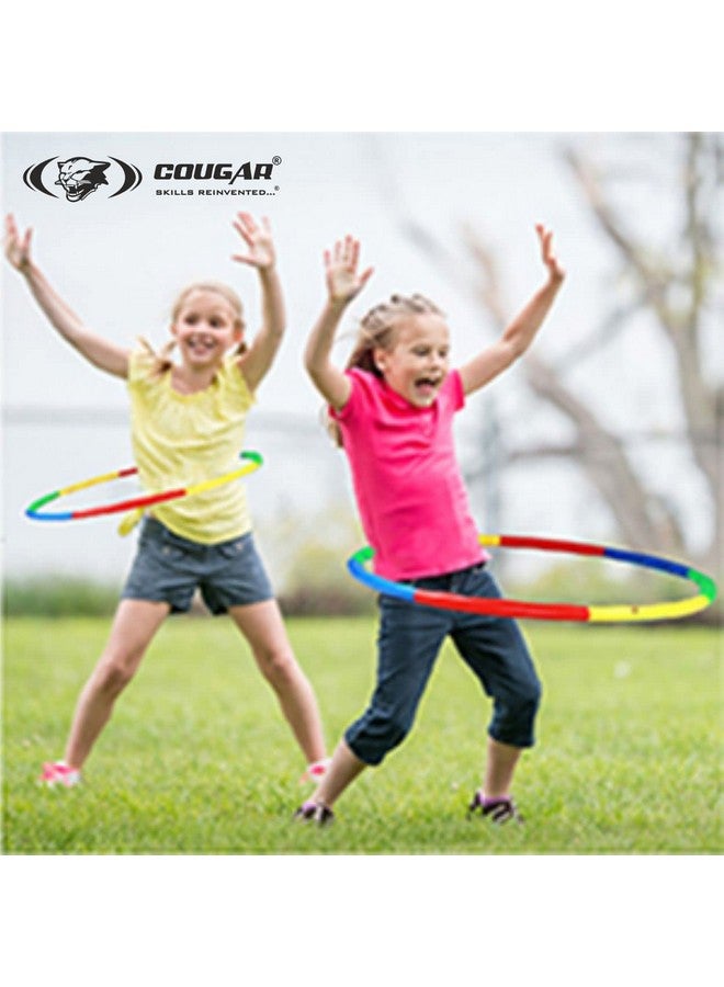 COUGAR Plastic Segmented Hoola Hoop Exercise Ring 36 Inches, Orange - Image 3